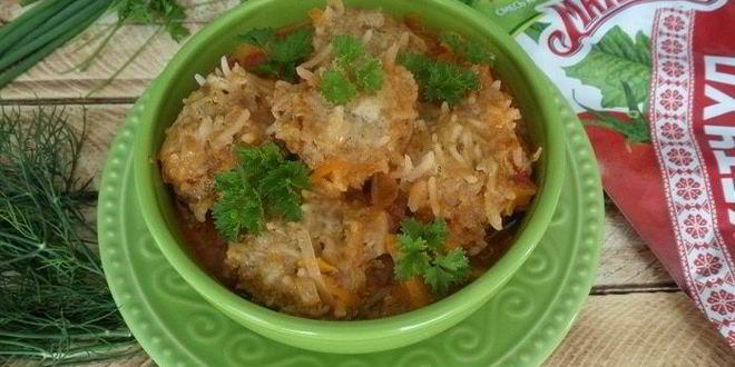 Рецепт фрикаделек ежики с овощами