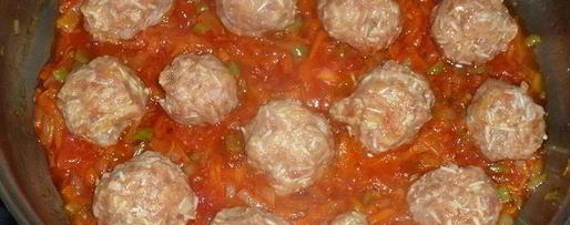 Шаг 12: фрикаделек ежики с овощами