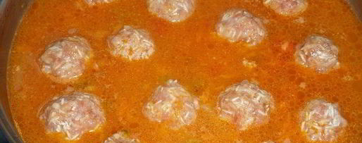 Шаг 13: фрикаделек ежики с овощами