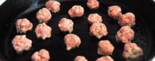 Шаг 2: фрикаделек из фарша индейки