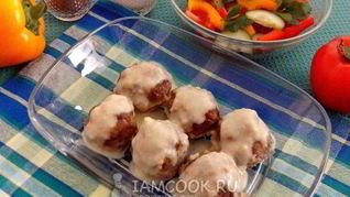 Рецепт Фрикаделек под сливочным соусом