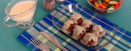 Шаг 9: фрикаделек под сливочным соусом