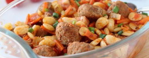 Шаг 5: фрикаделек с фасолью и овощами