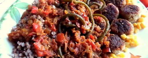 Шаг 18: фрикаделек с гречкой