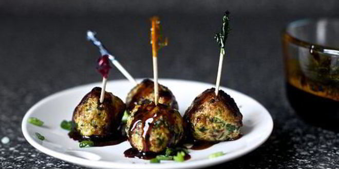 Рецепт фрикаделек с луком и имбирным соусом