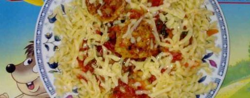 Шаг 7: фрикаделек с макаронами в соусе