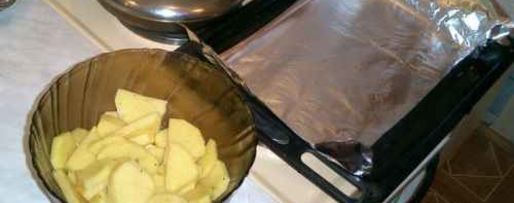 Шаг 63: фрикаделек с печеным картофелем