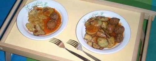 Шаг 76: фрикаделек с печеным картофелем