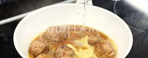 Шаг 2: фрикаделек в горчично-медовом соусе