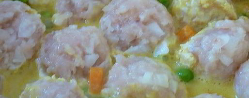 Шаг 2: фрикаделек в кокосовом молоке