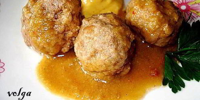 Рецепт фрикаделек в луковом соусе