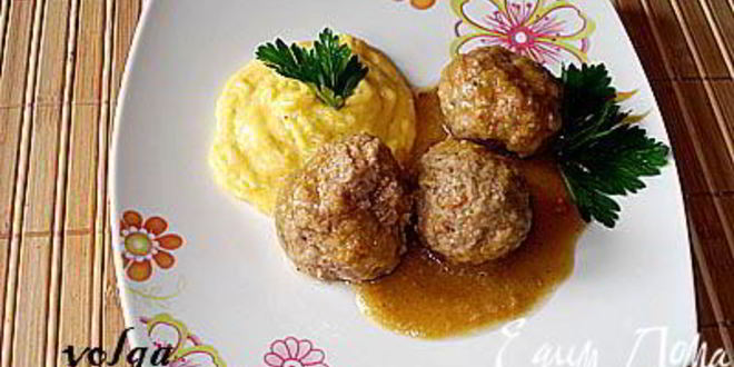 Рецепт фрикаделек в луковом соусе
