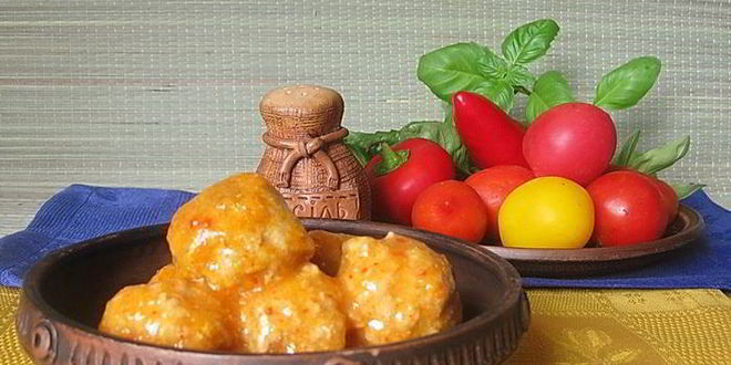 Рецепт фрикаделек в овощном соусе