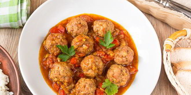 Рецепт карри с фрикадельками и сладким перцем