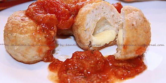 Рецепт куриных фрикаделек с моцареллой