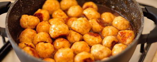 Шаг 5: куриных фрикаделек в глазури из сидра