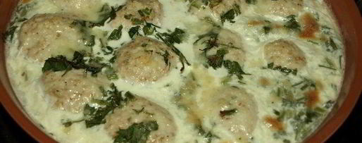 Шаг 8: куриных фрикаделек, запеченных в сливках