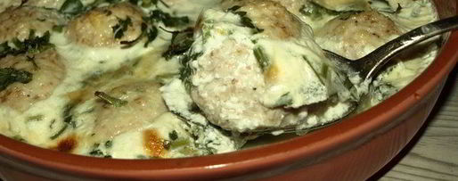 Шаг 9: куриных фрикаделек, запеченных в сливках