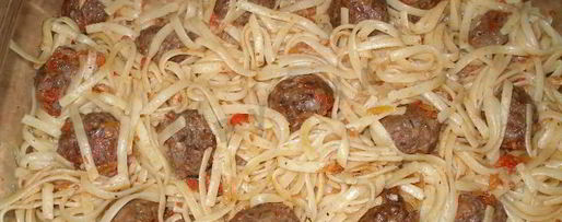 Шаг 12: макарон с фрикадельками в духовке