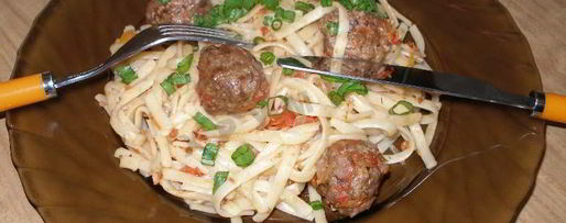 Шаг 13: макарон с фрикадельками в духовке