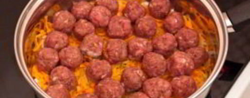 Шаг 7: макарон с фрикадельками