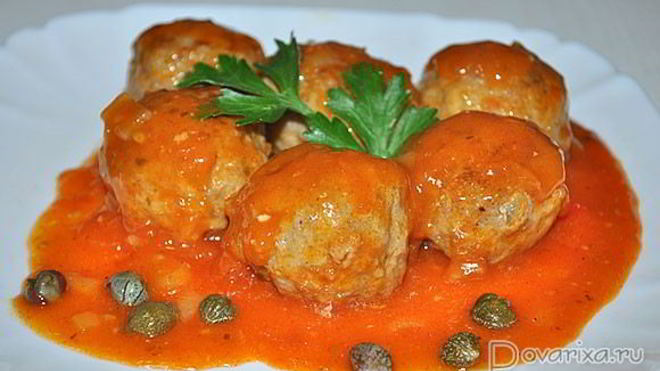 Рецепт Мексиканских фрикаделек в томатном соусе