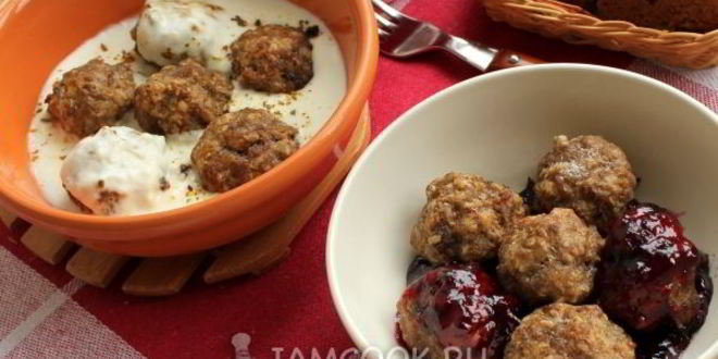 Рецепт шведских фрикаделек