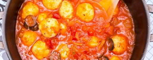 Шаг 8: спагетти с куриными фрикадельками