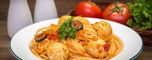 Шаг 11: спагетти с куриными фрикадельками