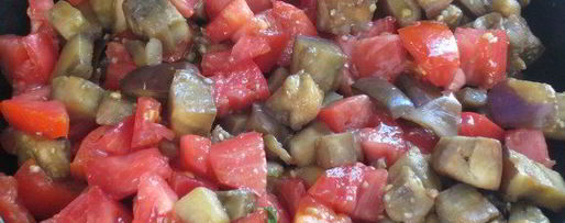 Шаг 3: гарнира из баклажанов