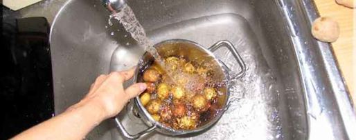 Шаг 9: гарнира из мелкого картофеля