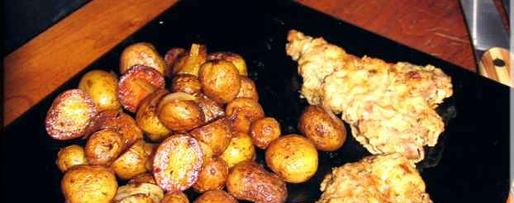 Шаг 15: гарнира из мелкого картофеля