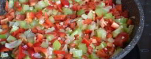 Шаг 4: гарнира из перловки с овощами