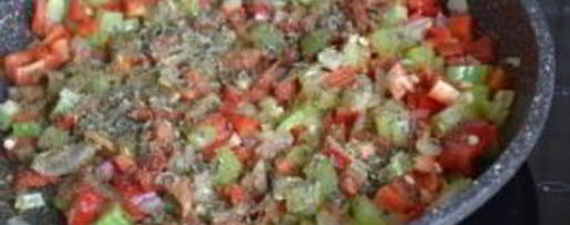 Шаг 5: гарнира из перловки с овощами