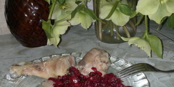 Рецепт гарнира из свеклы и баклажанов