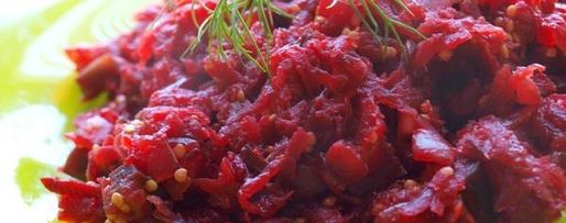 Шаг 4: гарнира из свеклы и баклажанов