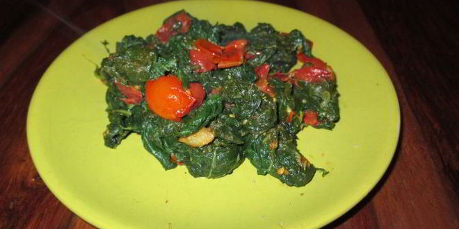 Рецепт гарнира из замороженного шпината
