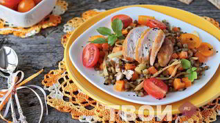 Рецепт Чечевицы с курицей