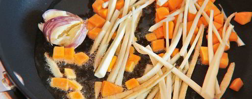 Шаг 4: чечевицы с курицей