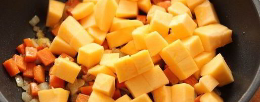 Шаг 3: чечевицы с тыквой