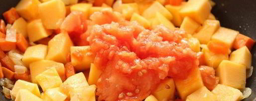 Шаг 4: чечевицы с тыквой