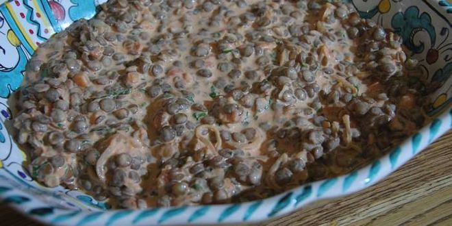 Рецепт чечевицы в сливочно-томатном соусе