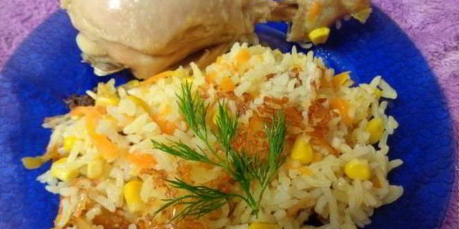 Рецепт ежкиного риса с куриными ножками