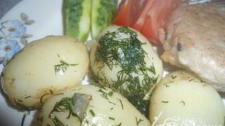 Рецепт Картофеля отварного, сермяжного