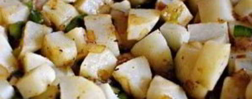 Шаг 4: картофеля с беконом