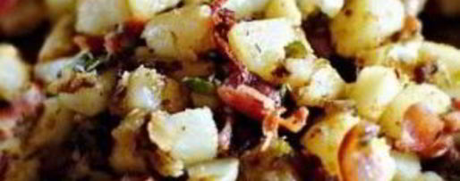 Шаг 5: картофеля с беконом