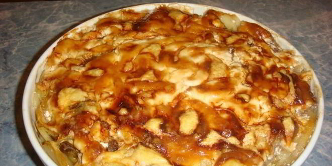 Рецепт картофеля с фаршем и сыром запеканка в духовке