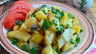 Рецепт Картофеля с шампиньонами в мультиварке