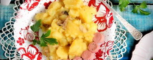 Шаг 7: картофеля с вешенками в мультиварке