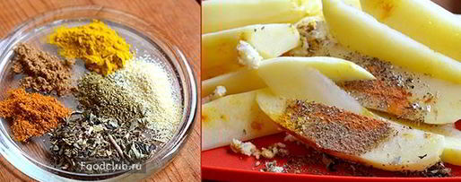 Шаг 1: картофеля в рукаве